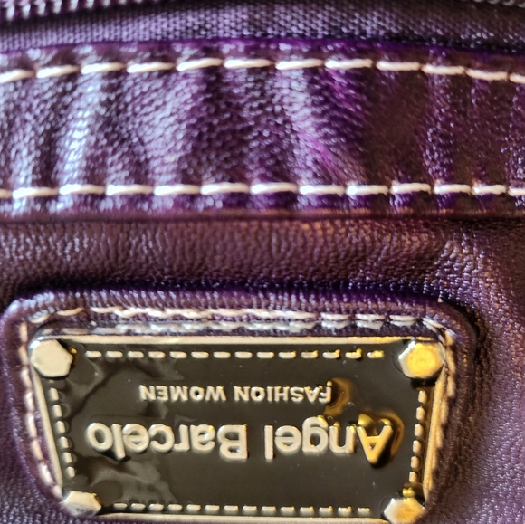 Angel Barcelo Vegan Purple Tie-Dye Crossbody Bag EUC - Picture 16 of 16